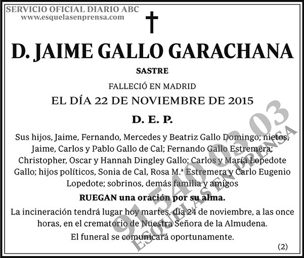 Jaime Gallo Garachana